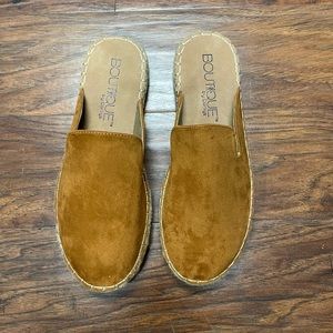 Boutique by Corky espadrille mules, size 8 new in box. Never worn